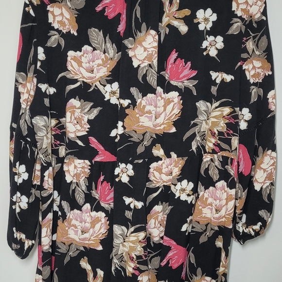 ESTABLISHED 1946 blouse with tie on bodice and crochet trims XL - Picture 7 of 8